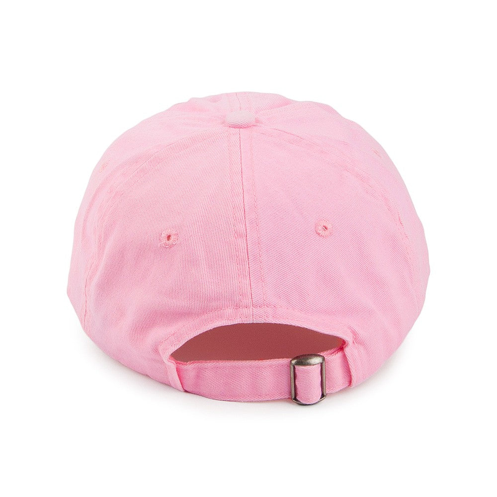 Gorra de béisbol de algodón lavado - Rosa