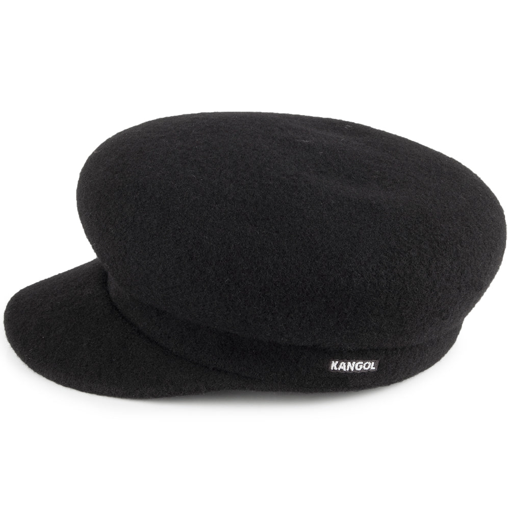 Gorra Enfield de lana de Kangol - Negro