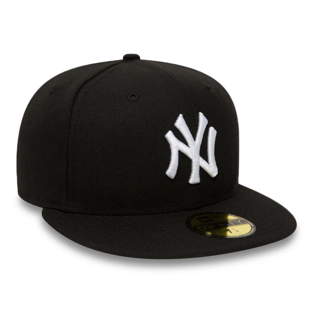 Gorra de béisbol 59FIFTY MLB League Essential New York Yankees de New Era - Negro-Blanco