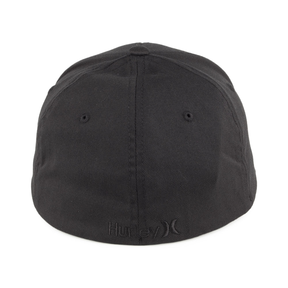 Gorra de béisbol Flexfit One & Only de Hurley Hats - Negro sobre Negro