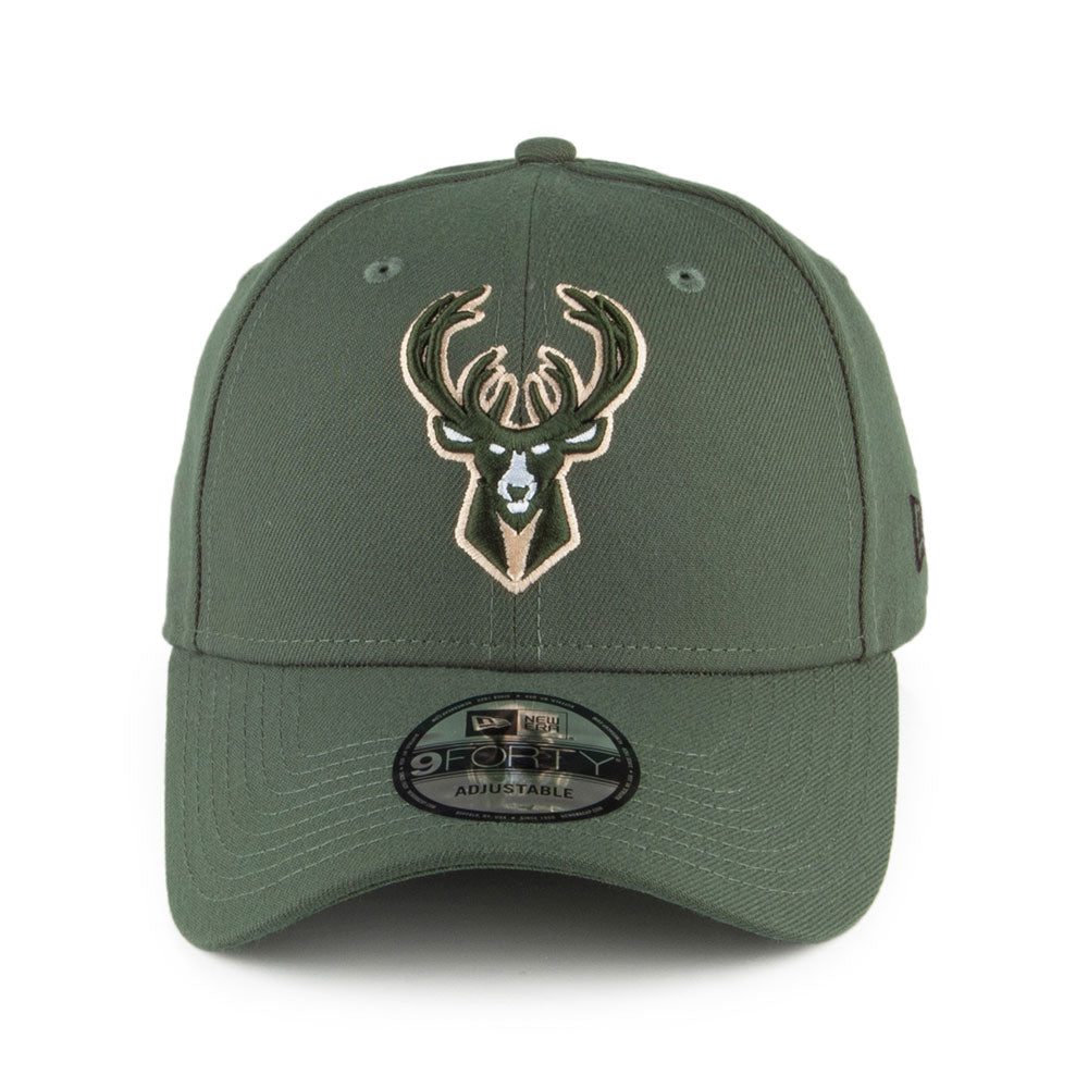 Gorra béisbol 9FORTY NBA League Milwaukee Bucks New Era-Verde Oscuro