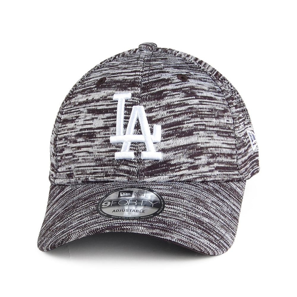 Gorra de béisbol 9FORTY Engineered Fit L.A. Dodgers de New Era - Negro Jaspeado