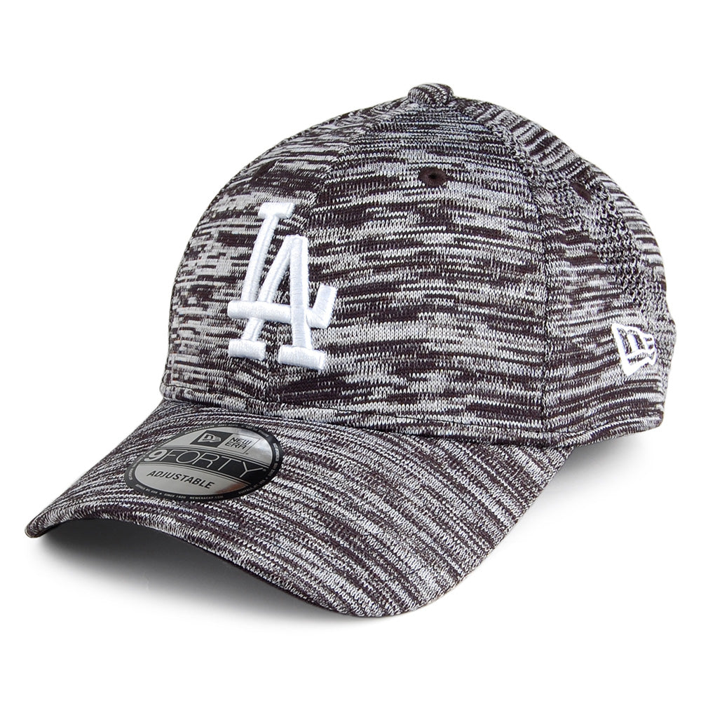 Gorra de béisbol 9FORTY Engineered Fit L.A. Dodgers de New Era - Negro Jaspeado