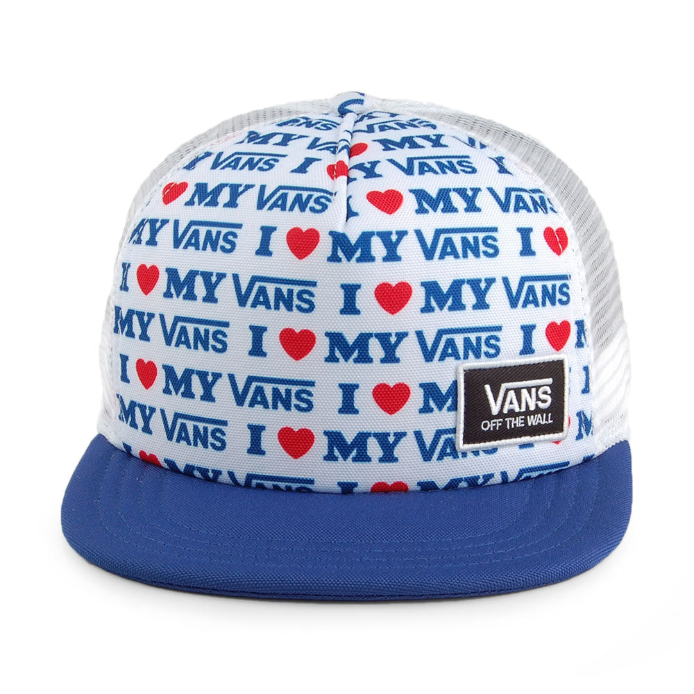 Gorra Trucker Beach Bound Love My Vans de Vans - Blanco-Azul