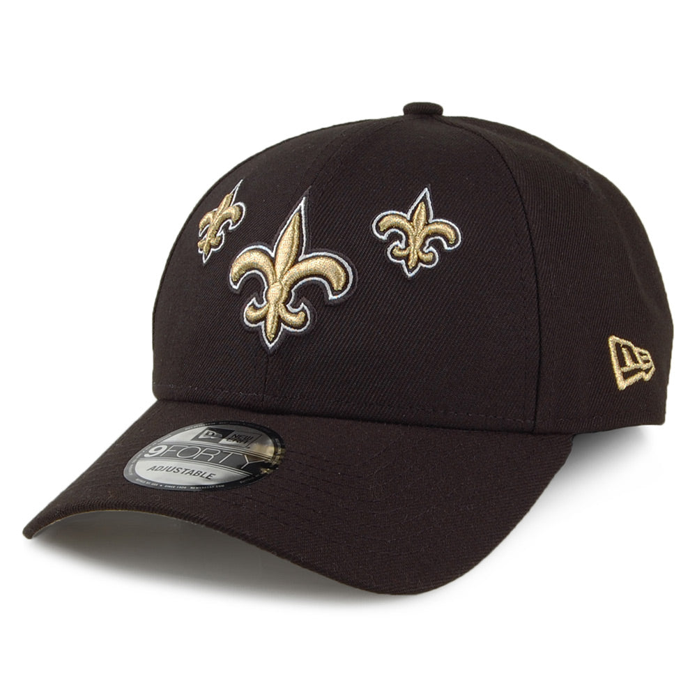 Gorra de béisbol 9FORTY NFL Draft New Orleans Saints de New Era - Negro-Dorado