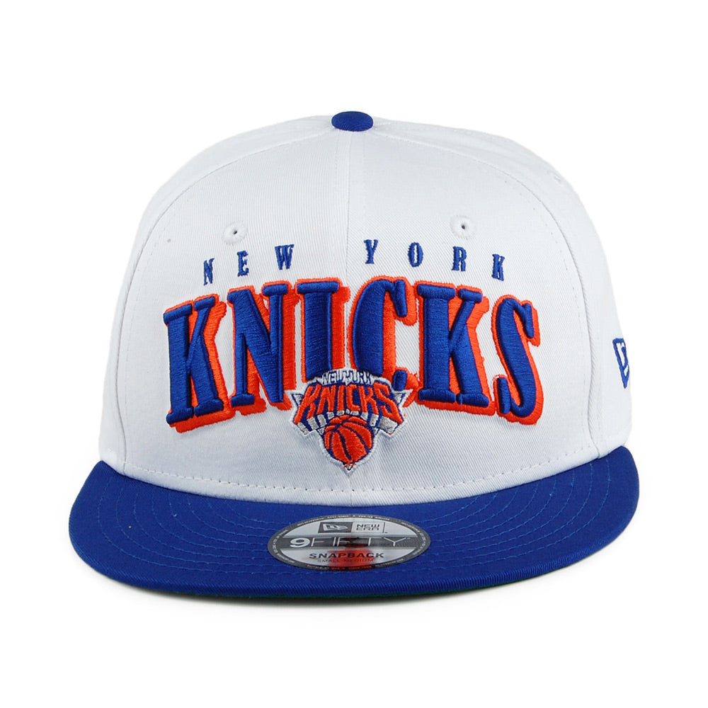 Gorra Snapback 9FIFTY Retro NBA New York Knicks de New Era - Blanco-Azul