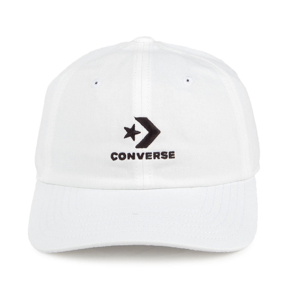 Gorra de béisbol Lock Up de algodón de Converse - Blanco