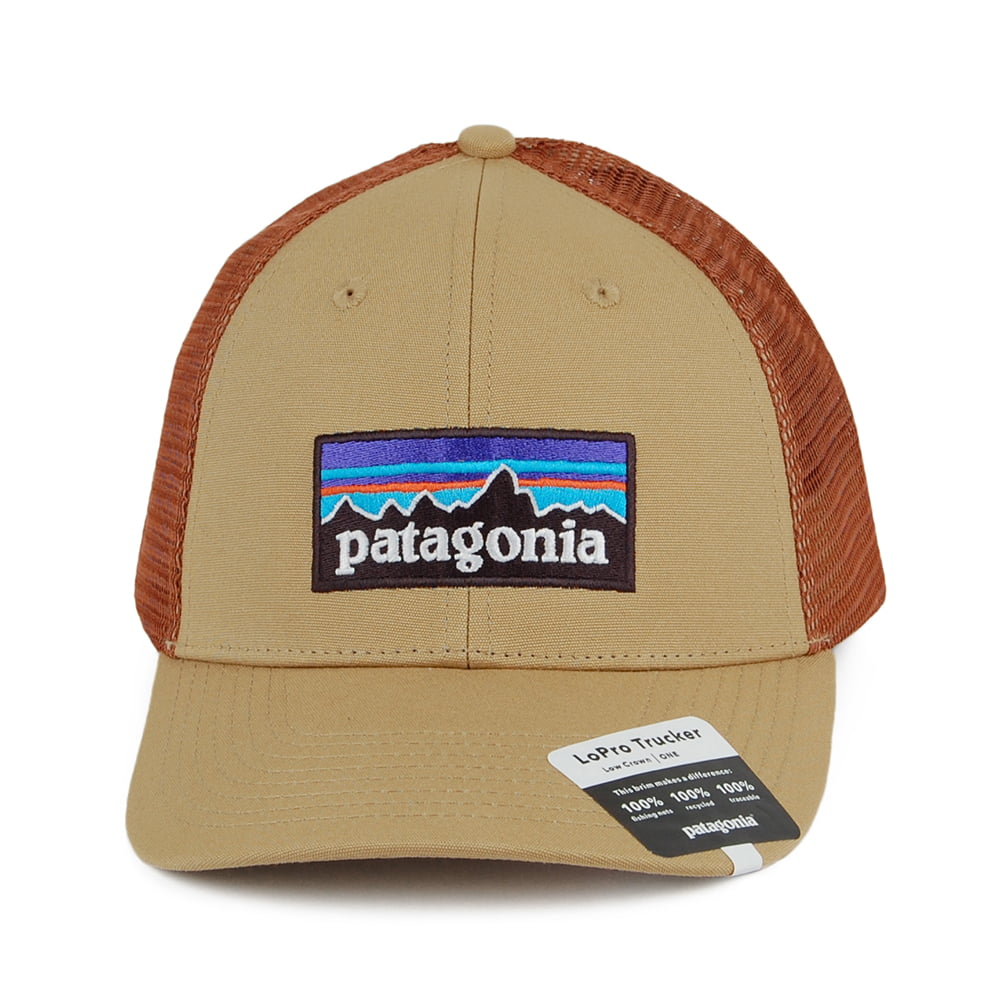 Gorra Trucker P-6 Logo LoPro de algodón orgánico de Patagonia - Beige Arena-Marrón