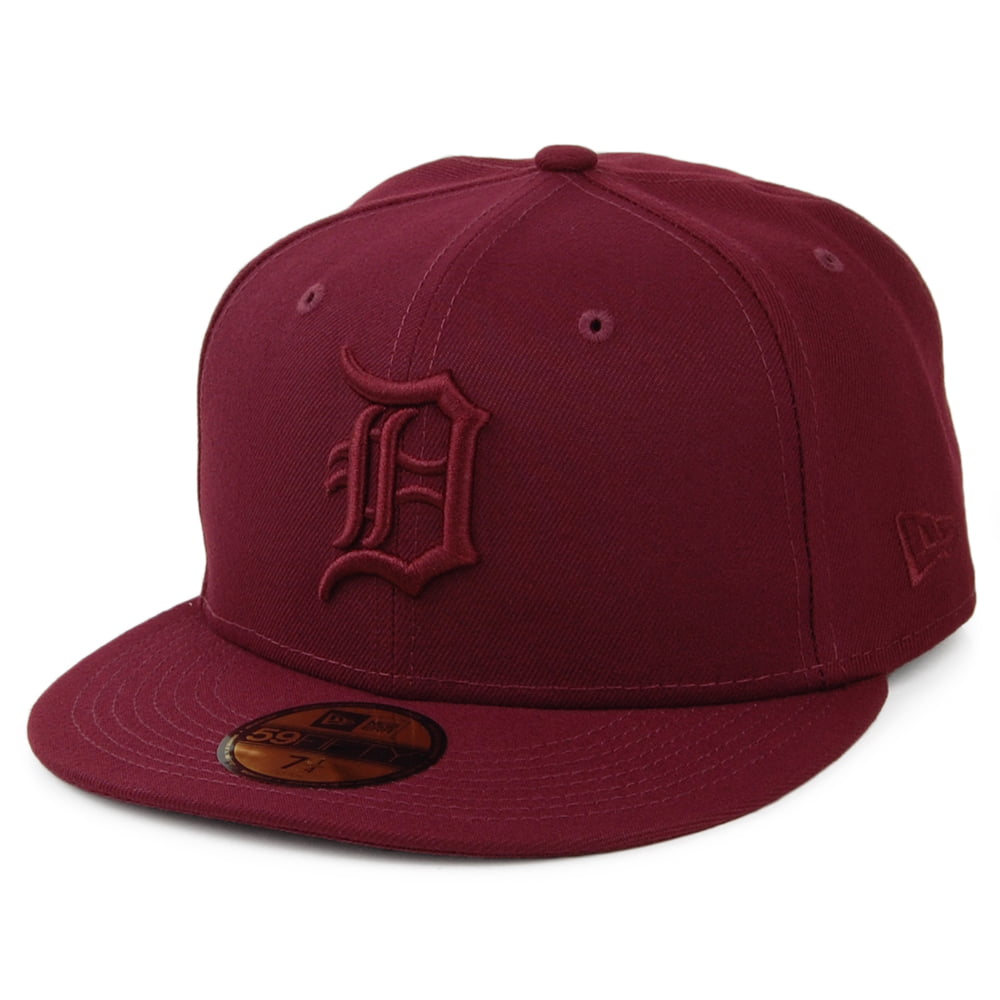 Gorra de béisbol 59FIFTY MLB Essential Detroit Tigers de New Era - Burdeos