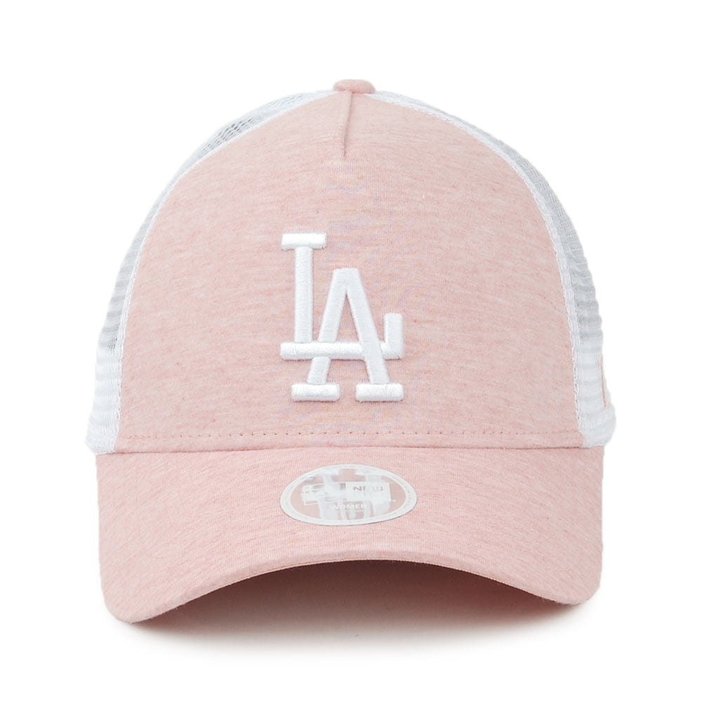 Gorra Trucker mujeres A-Frame MLB Jersey Essential L.A. Dodgers de New Era - Rosa Claro