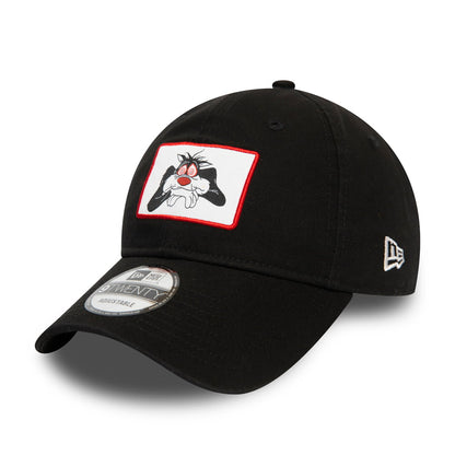 Gorra de béisbol 9TWENTY Looney Tunes El Gato Silvestre de New Era - Negro