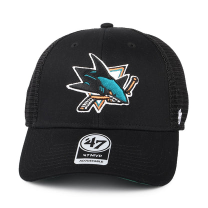 Gorra Trucker Branson MVP San Jose Sharks de 47 Brand - Negro