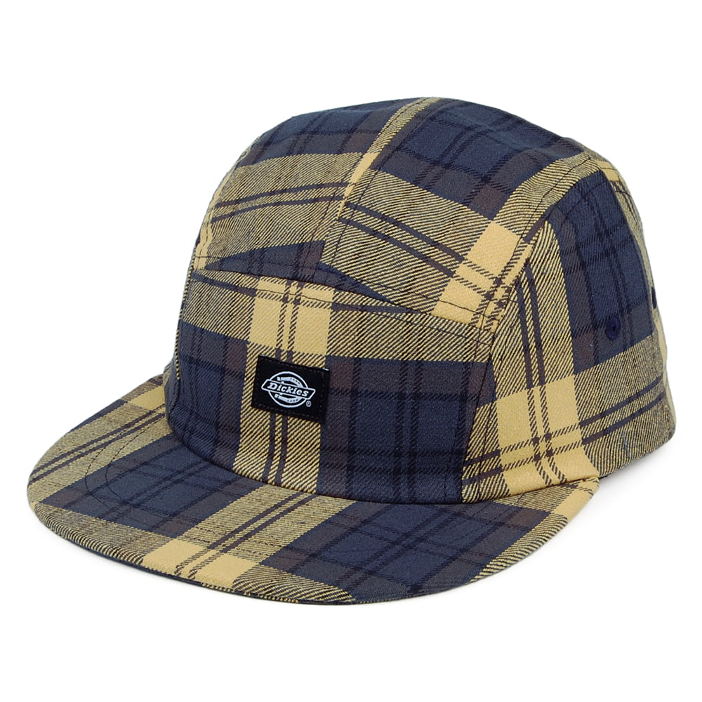 Gorra 5 paneles Hornbeck a cuadros de Dickies - Azul-Amarillo