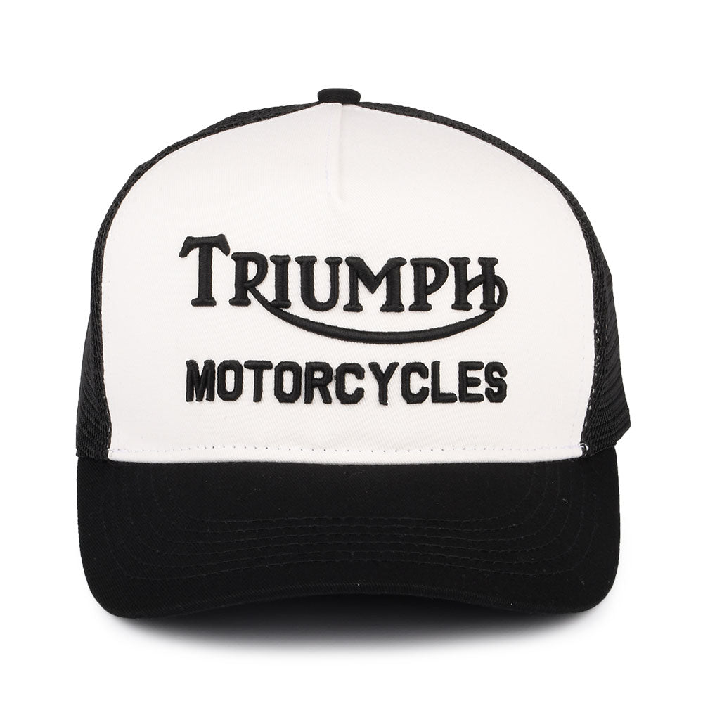 Gorra Trucker Oil de Triumph Motorcycles - Negro-Hueso