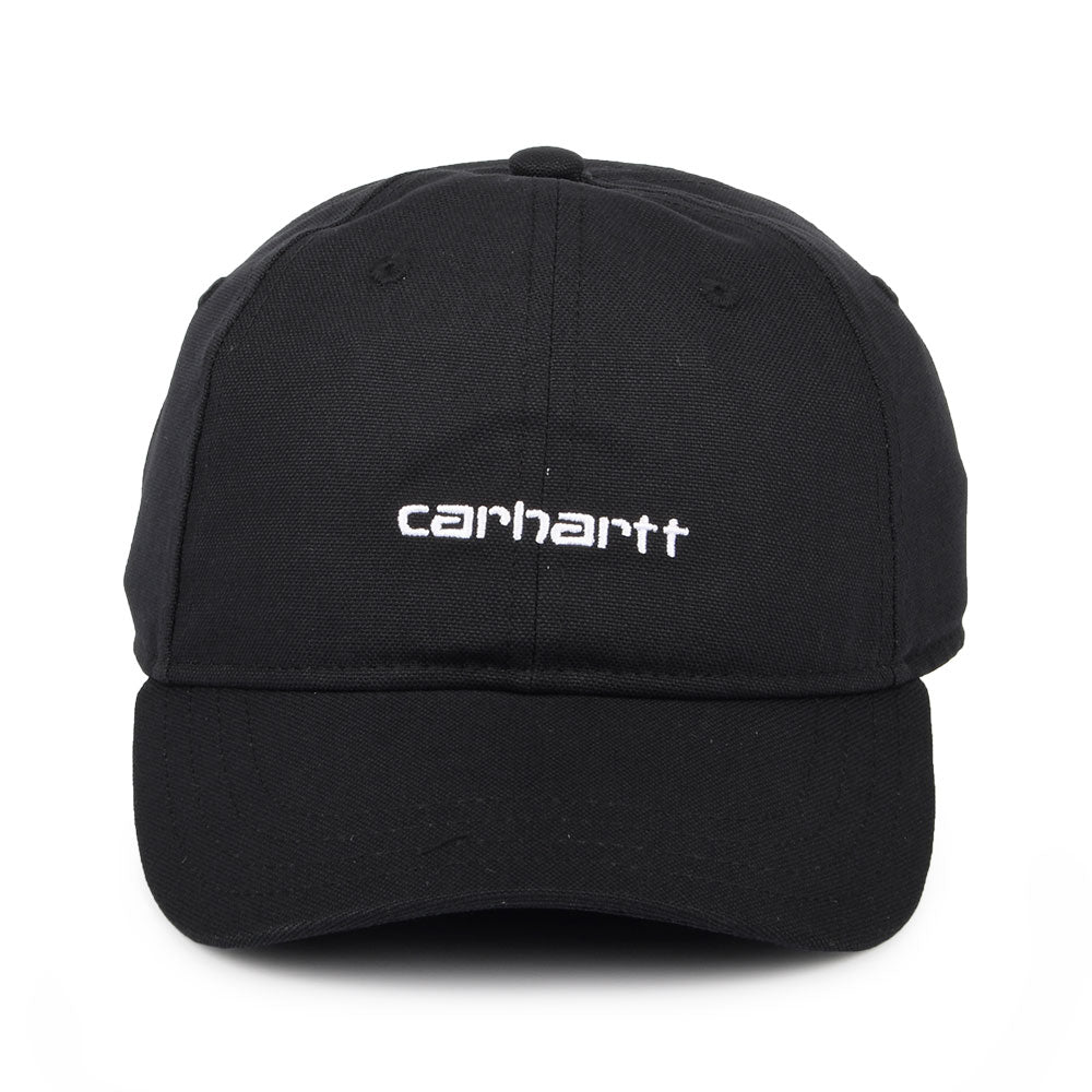 Gorra de béisbol Script de lienzo de algodón de Carhartt WIP - Negro