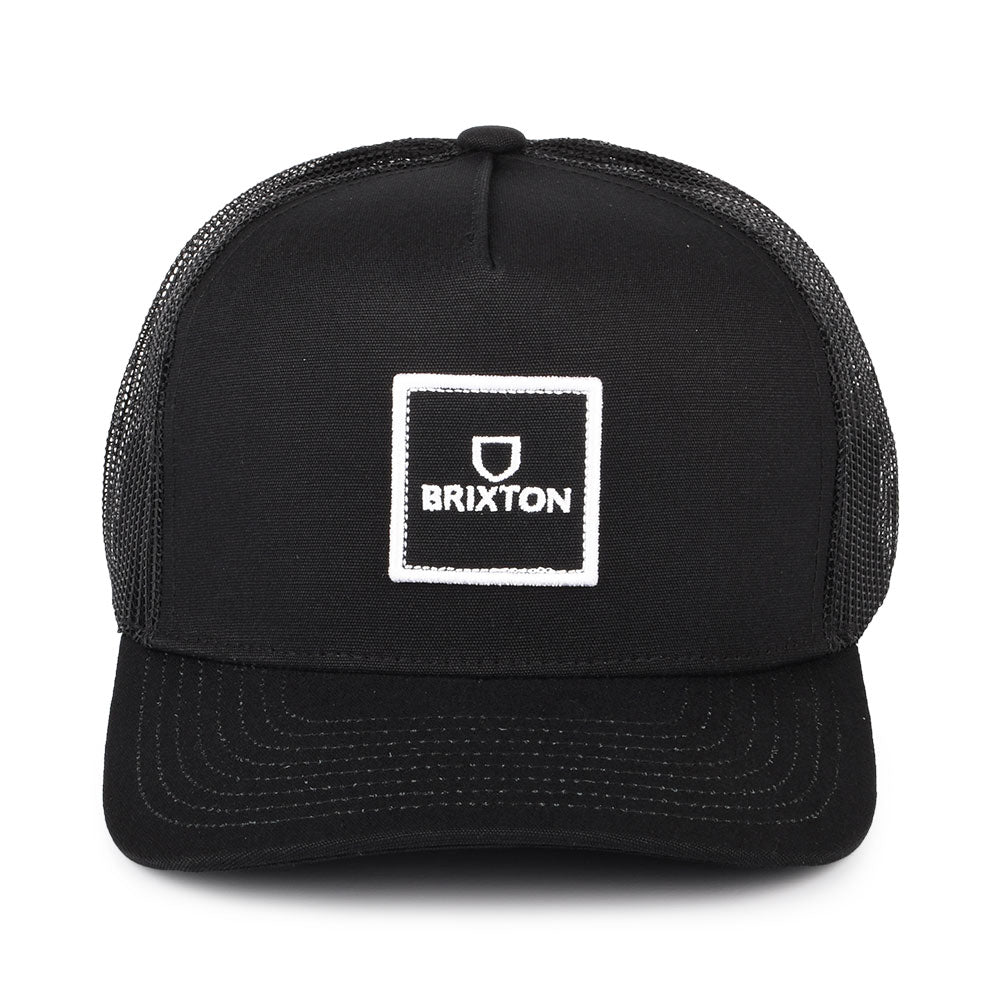 Gorra Trucker Alpha Block NetPlus MP de Brixton - Negro