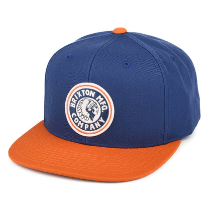 Gorra Snapback Rival MP de Brixton - Azul-Ocre