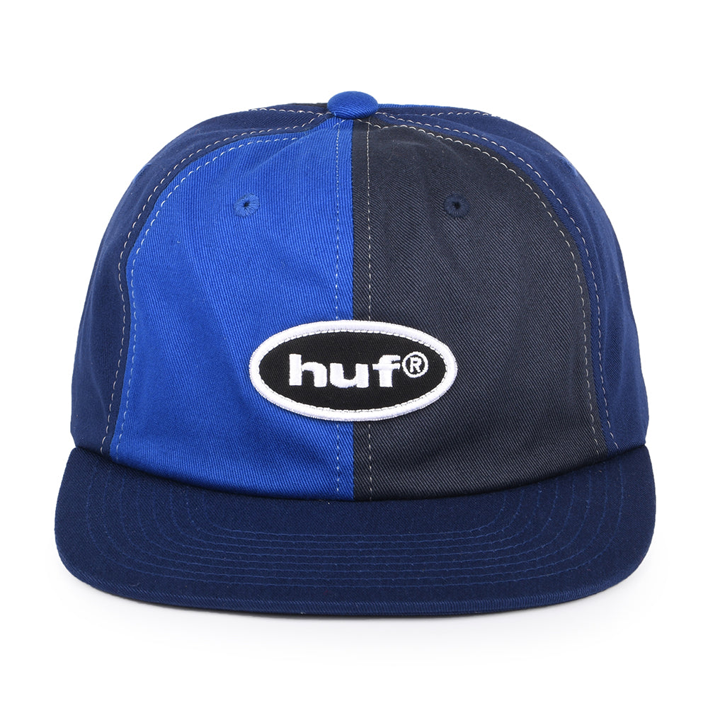 Gorra de béisbol 99 Logo 6 paneles de HUF - Azul Marino