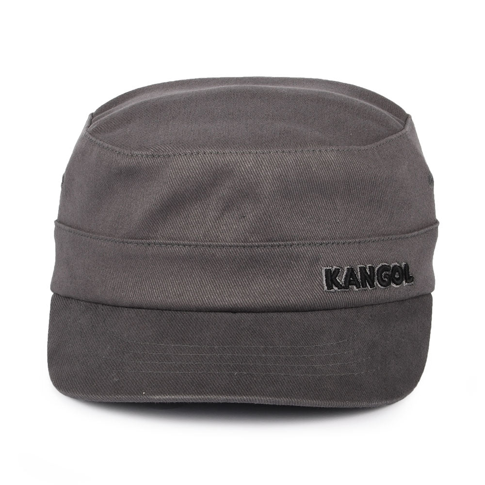 Gorra militar de sarga de algodón de Kangol - Gris