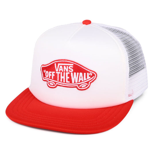 Gorra Trucker Classic Patch de Vans - Blanco-Rojo Radiante