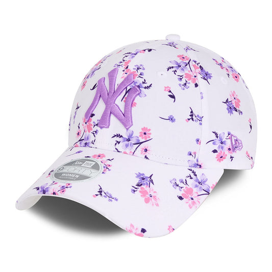 Gorra de béisbol 9FORTY New York Yankees Floral de New Era - Blanco