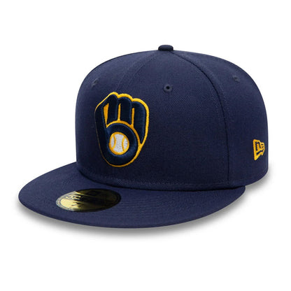 Gorra de béisbol 59FIFTY MLB On Field AC Perf Milwaukee Brewers de New Era - Azul Marino