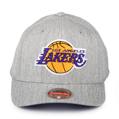 Gorra Snapback NBA Team Heather Stretch L.A. Lakers de Mitchell & Ness - Gris Jaspeado