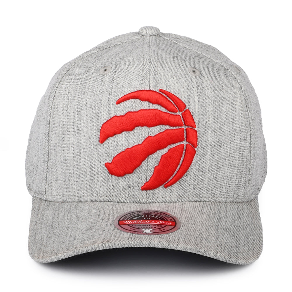 Gorra Snapback NBA Team Heather Stretch Toronto Raptors de Mitchell & Ness - Gris Jaspeado