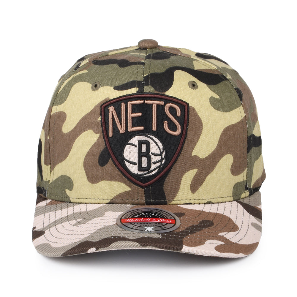 Gorra Snapback NBA Woodland Desert Stretch Brooklyn Nets de Mitchell & Ness - Camuflaje