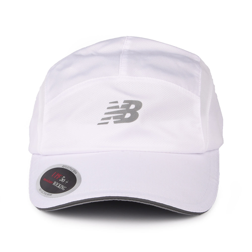 Gorra 5 paneles Performance V 3.0 de New Balance - Blanco