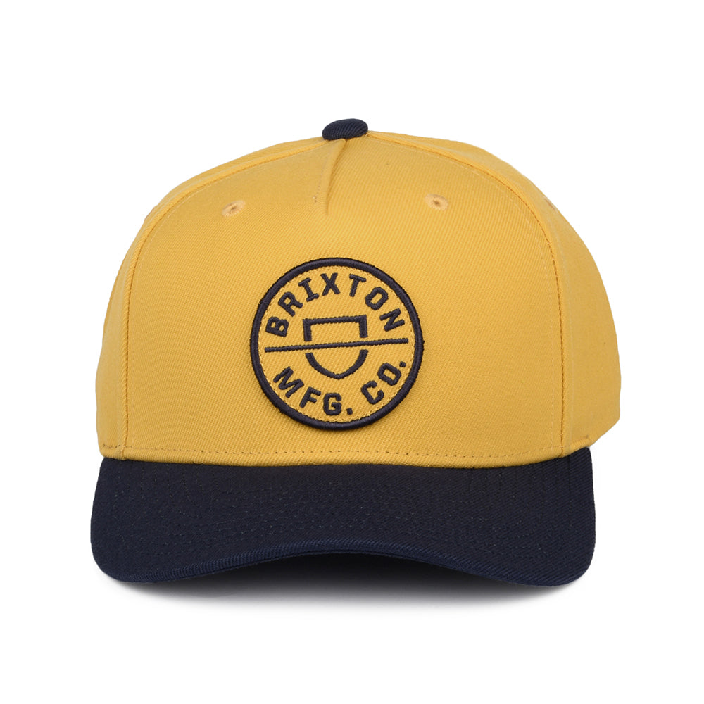 Gorra Snapback Crest C NetPlus MP de Brixton - Amarillo-Azul Marino