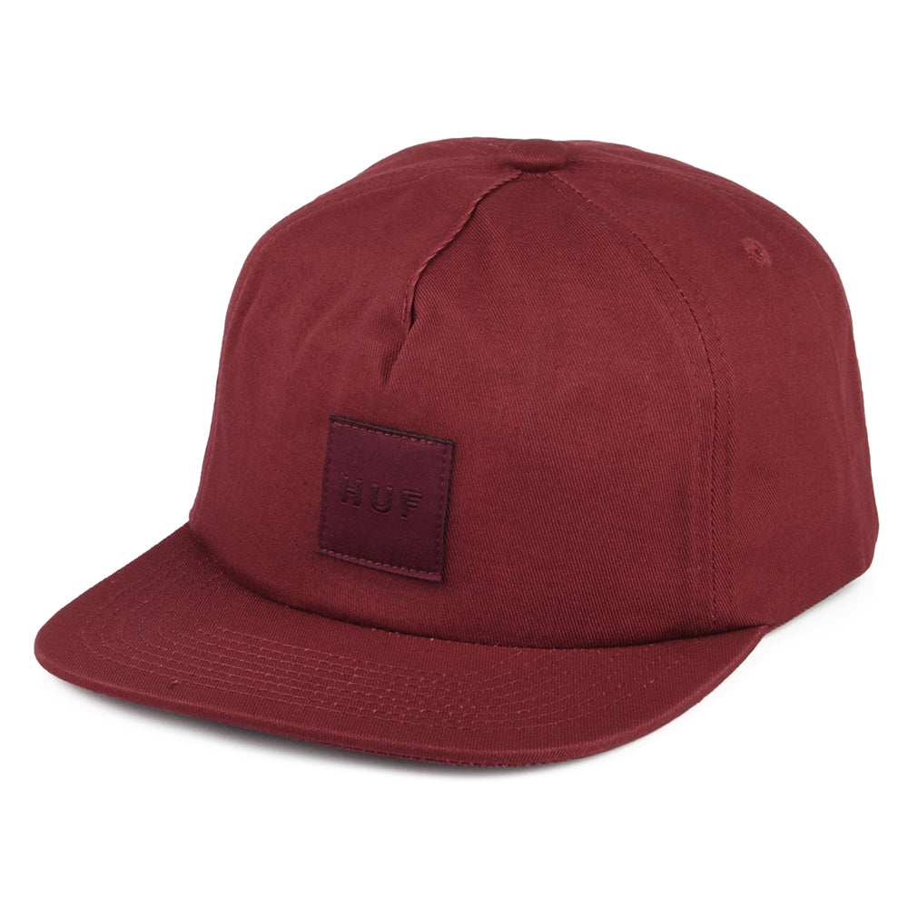 Gorra Snapback Box Logo sin estructurar de HUF - Vino