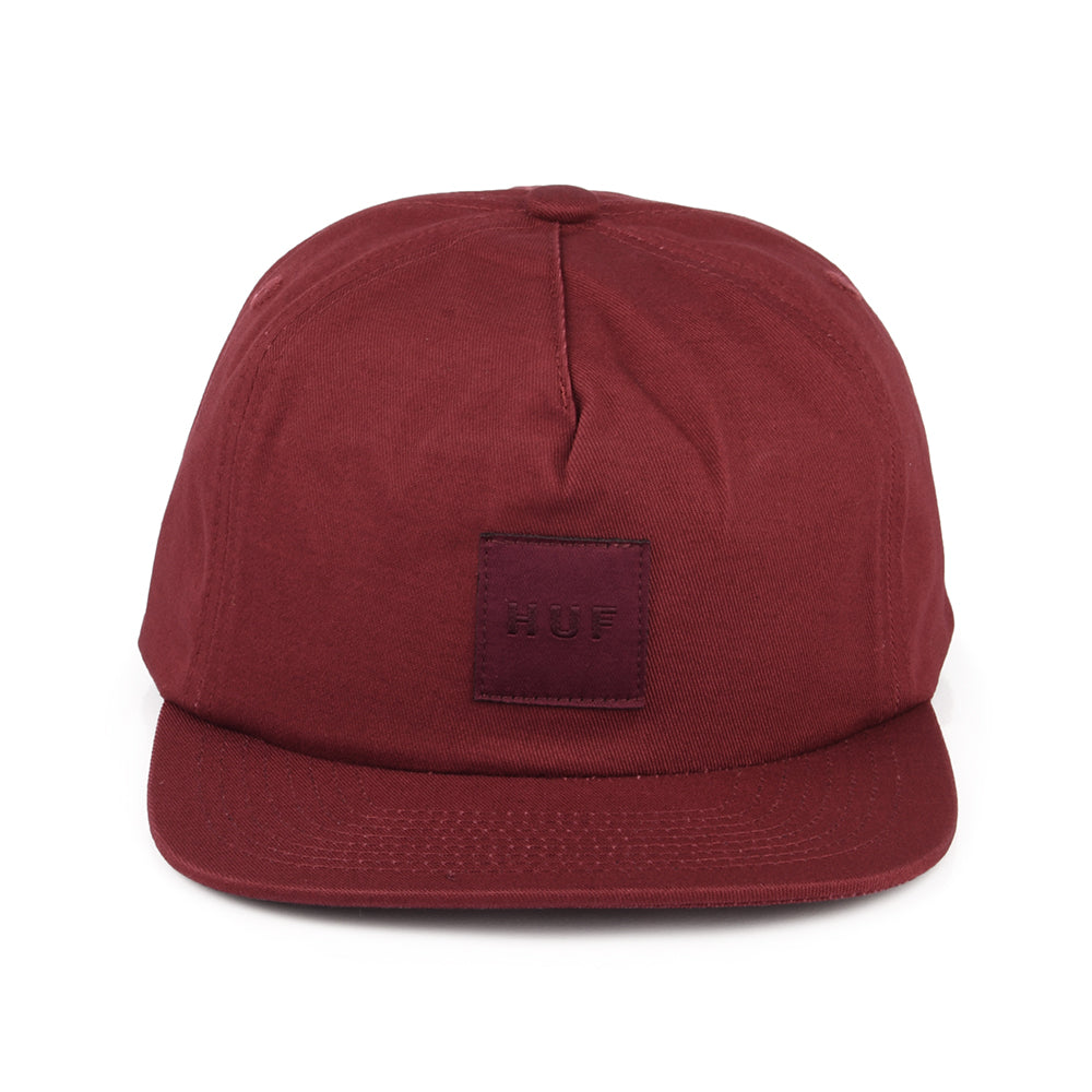 Gorra Snapback Box Logo sin estructurar de HUF - Vino