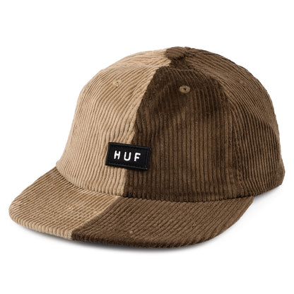 Gorra de béisbol Marina de pana Dos Tonos de HUF - Marrón