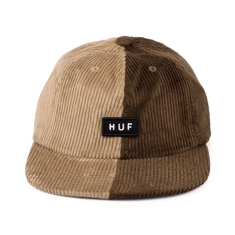 Gorra de béisbol Marina de pana Dos Tonos de HUF - Marrón