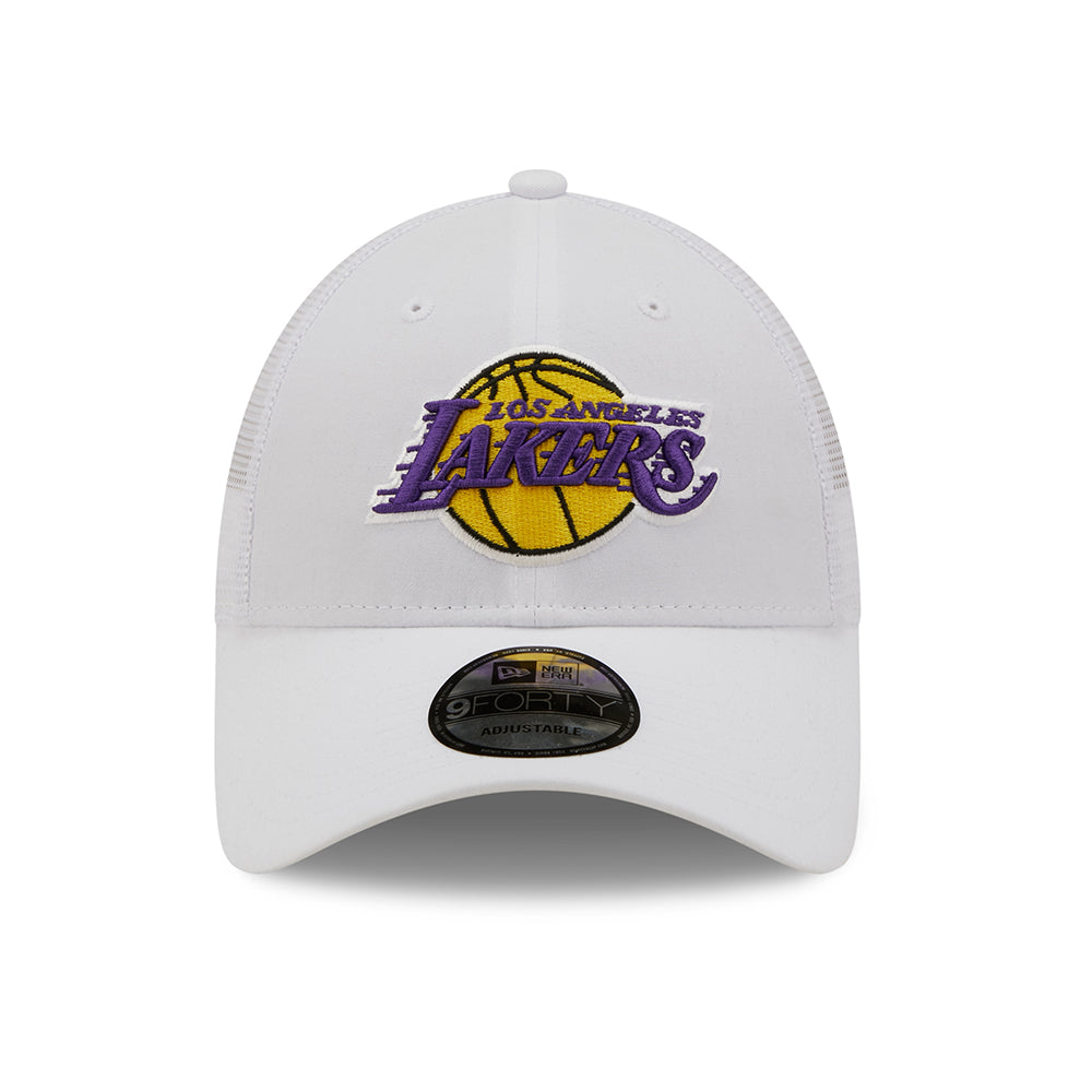 Gorra Trucker 9FORTY NBA Home Field L.A. Lakers de New Era - Blanco