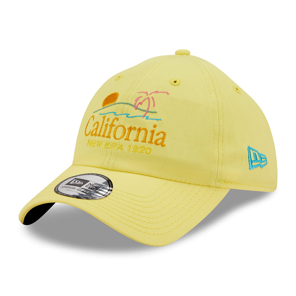 Gorra de béisbol 9TWENTY Script Casual Classic California de New Era - Amarillo