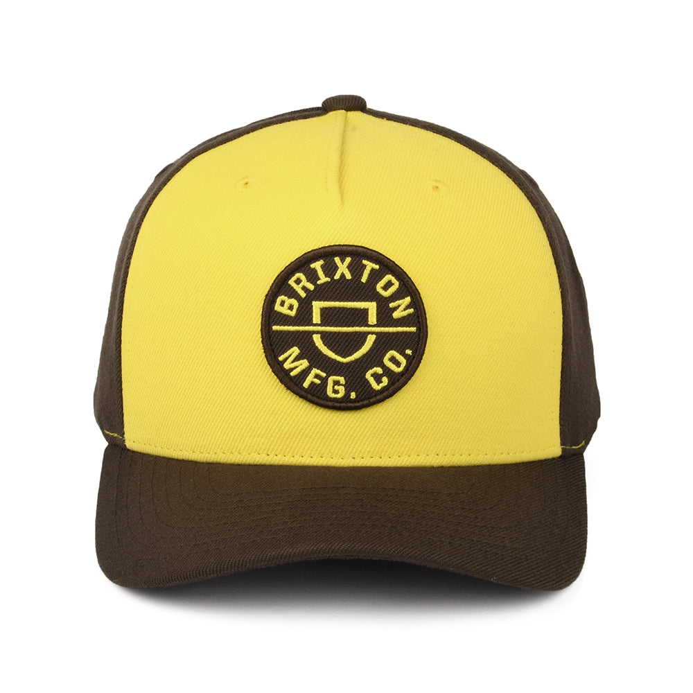 Gorra Snapback Crest C NetPlus MP de Brixton - Amarillo-Marrón