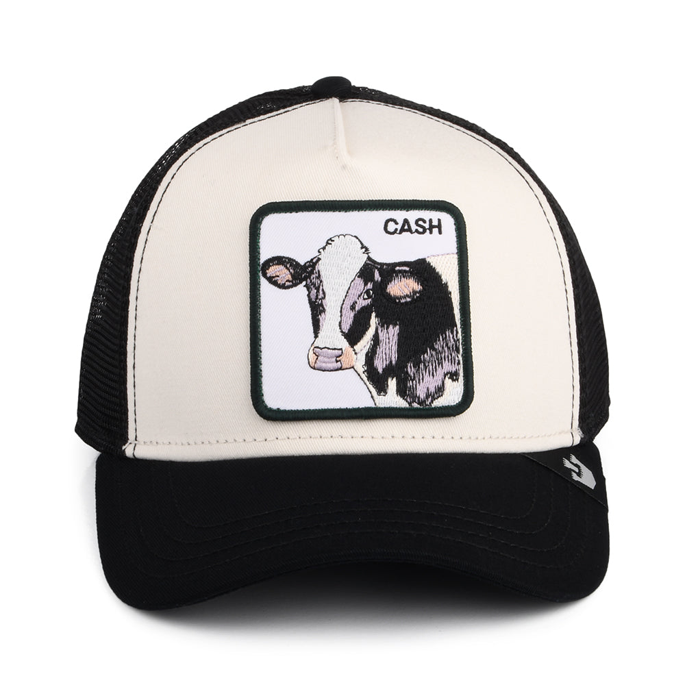 Gorra Trucker Cash Cow de Goorin Bros. - Blanco-Negro