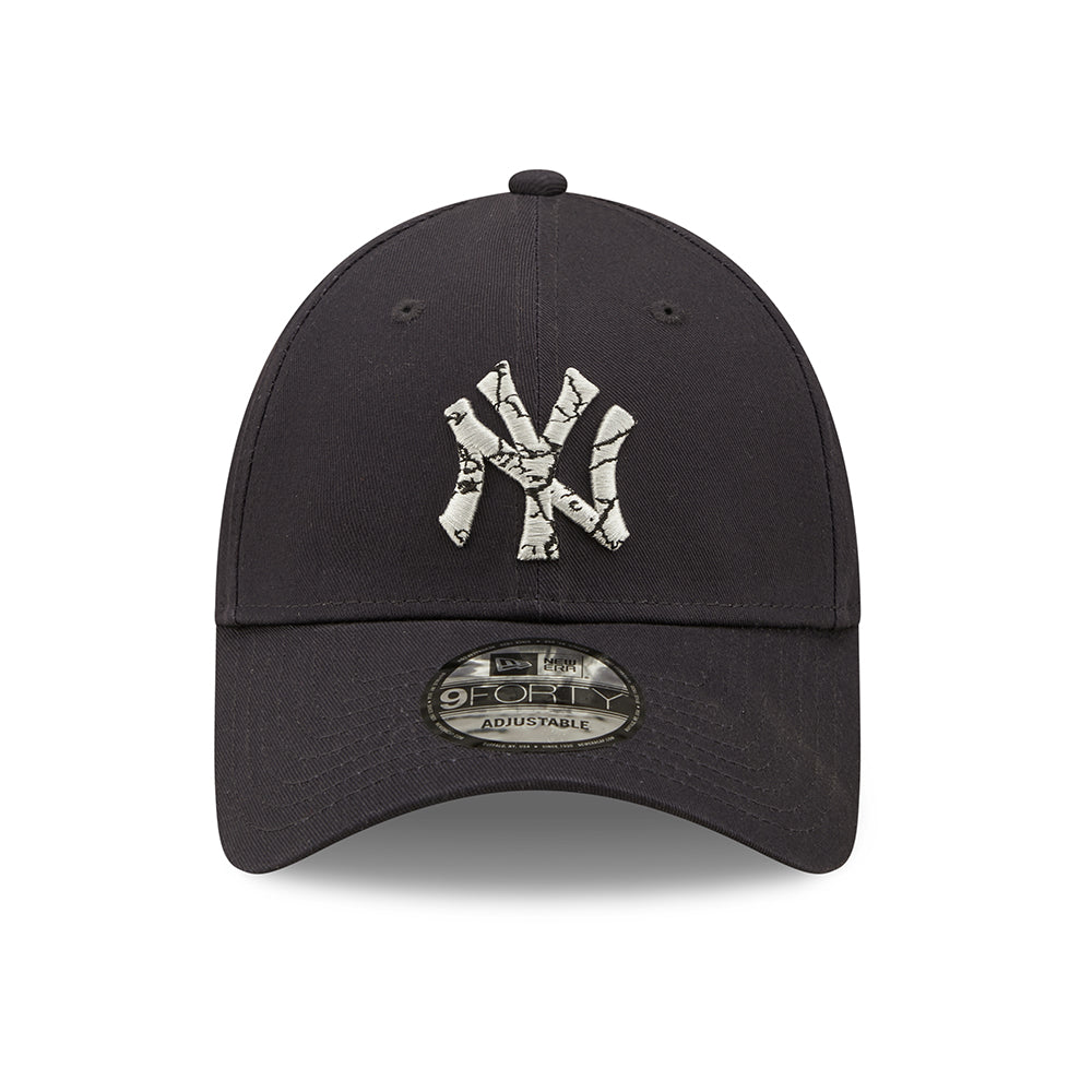 Gorra de béisbol 9FORTY MLB Marble Infill New York Yankees de New Era - Azul Marino