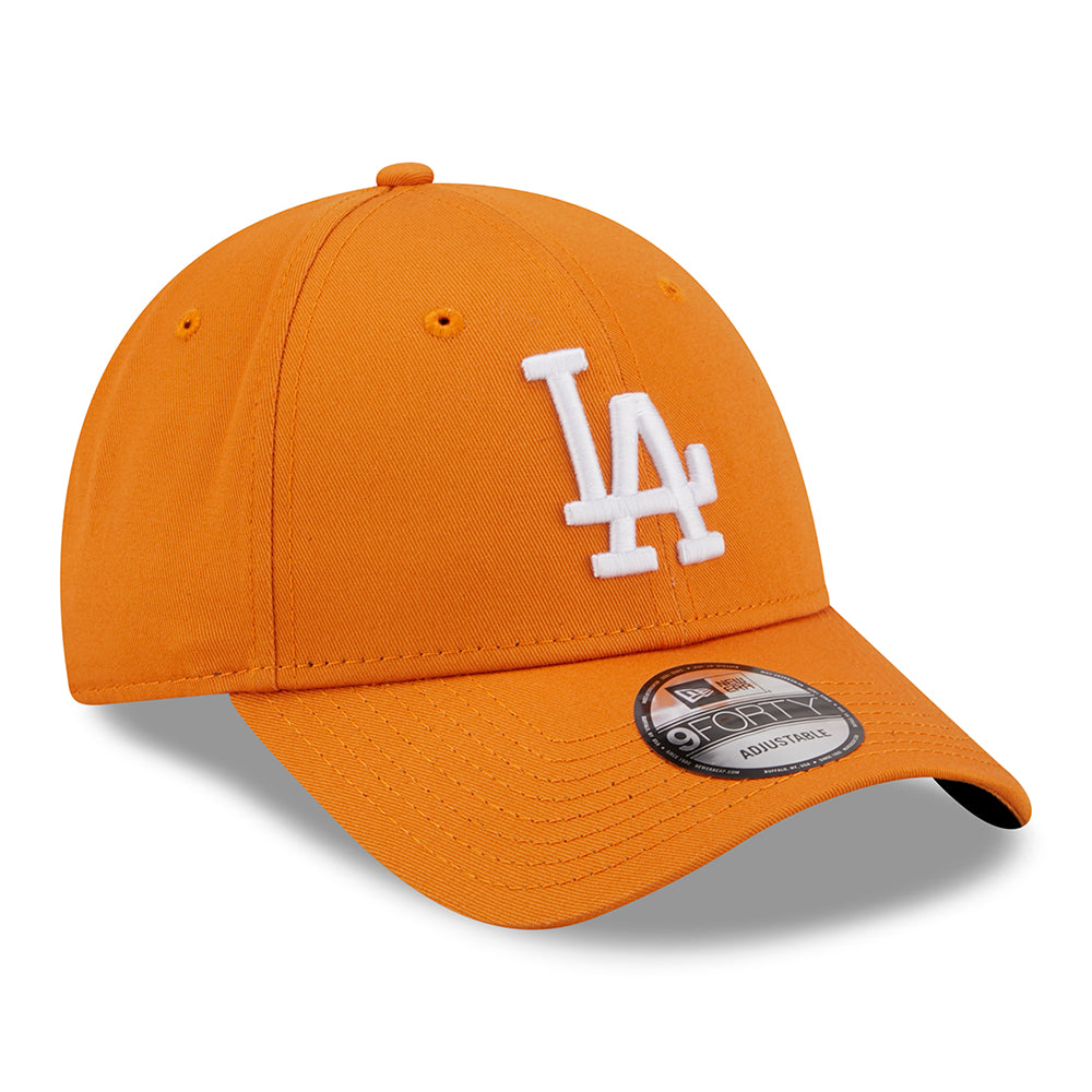 Gorra de béisbol 9FORTY MLB League Essential L.A. Dodgers de New Era - Naranja-Blanco