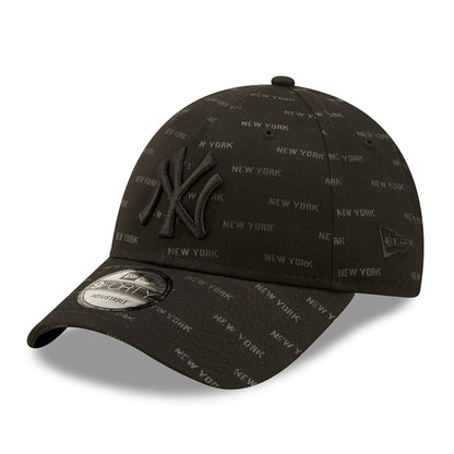 Gorra Snapback 9FORTY MLB Monogram AOP New York Yankees de New Era - Negro