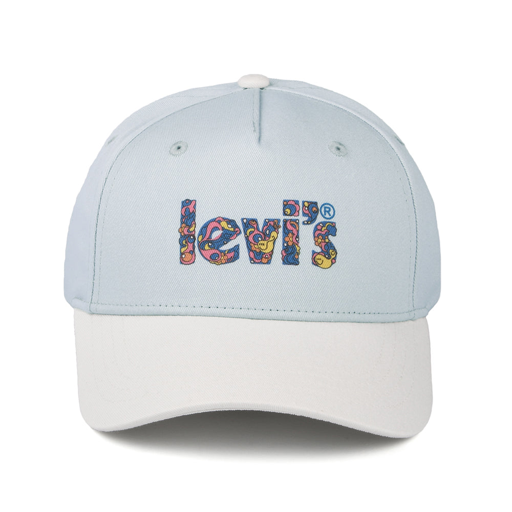 Gorra de béisbol mujeres Graphic con etiqueta lisa de Levi's - Azul Claro