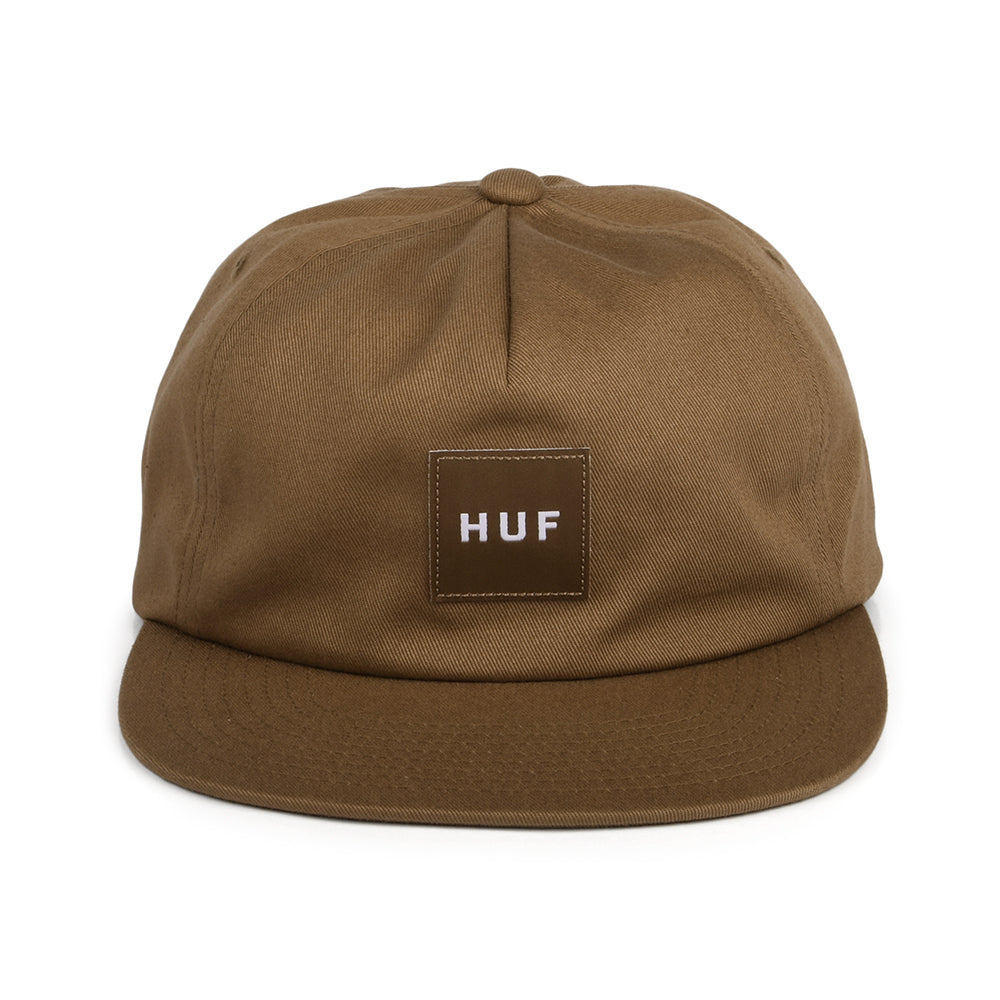 Gorra Snapback Box Logo sin estructurar de HUF - Marrón