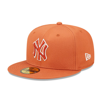 Gorra de béisbol 59FIFTY MLB Team Outline New York Yankees de New Era - Naranja