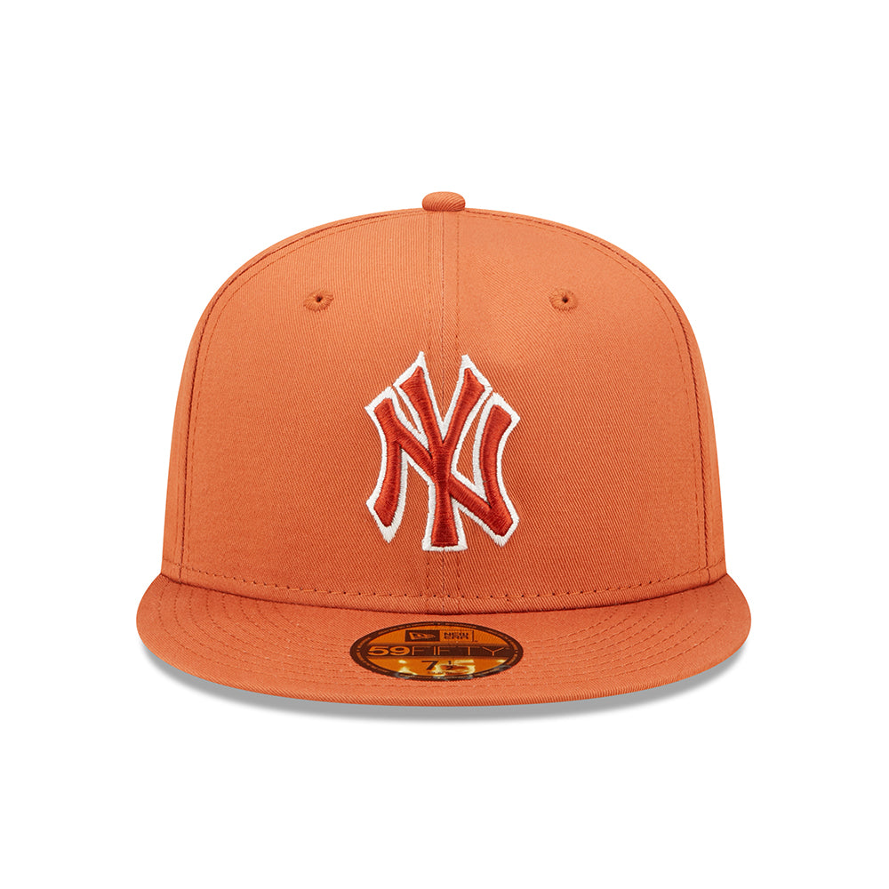 Gorra de béisbol 59FIFTY MLB Team Outline New York Yankees de New Era - Naranja