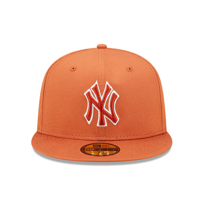 Gorra de béisbol 59FIFTY MLB Team Outline New York Yankees de New Era - Naranja