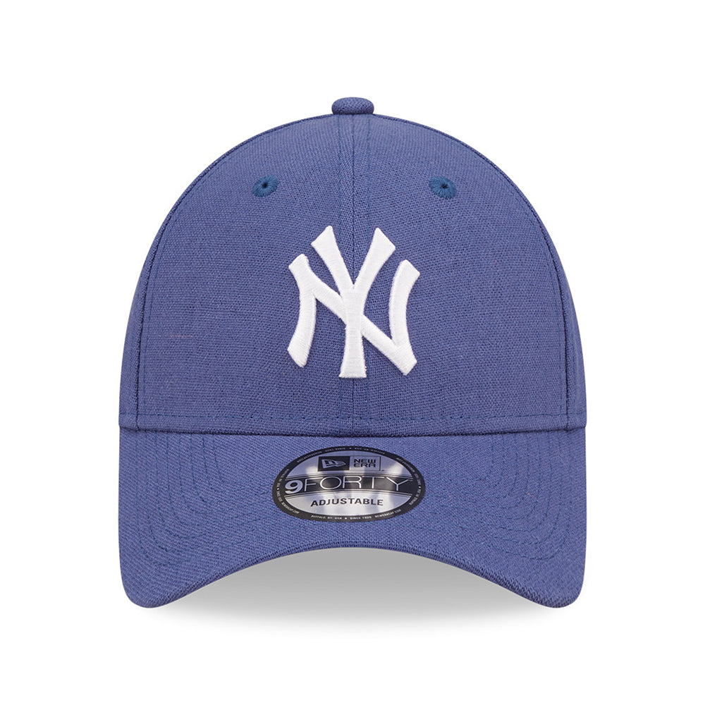 Gorra de béisbol 9FORTY MLB Linen New York Yankees de New Era - Azul-Blanco