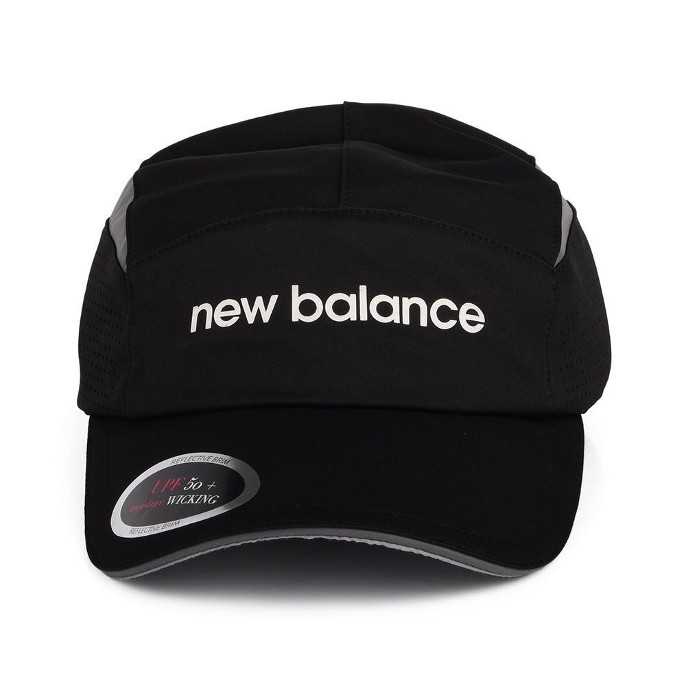 Gorra 5 paneles Laser Running de New Balance - Negro