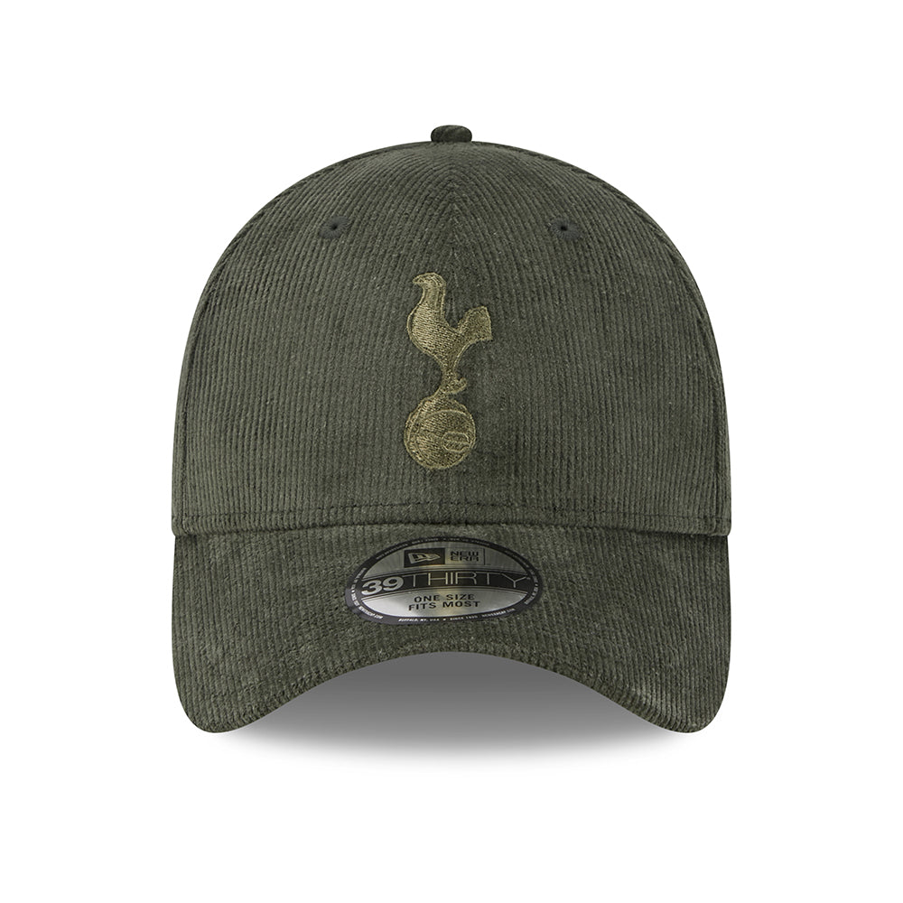 Gorra de béisbol 39THIRTY Stretch Cord Tottenham Hotspur FC de New Era - Verde Oliva